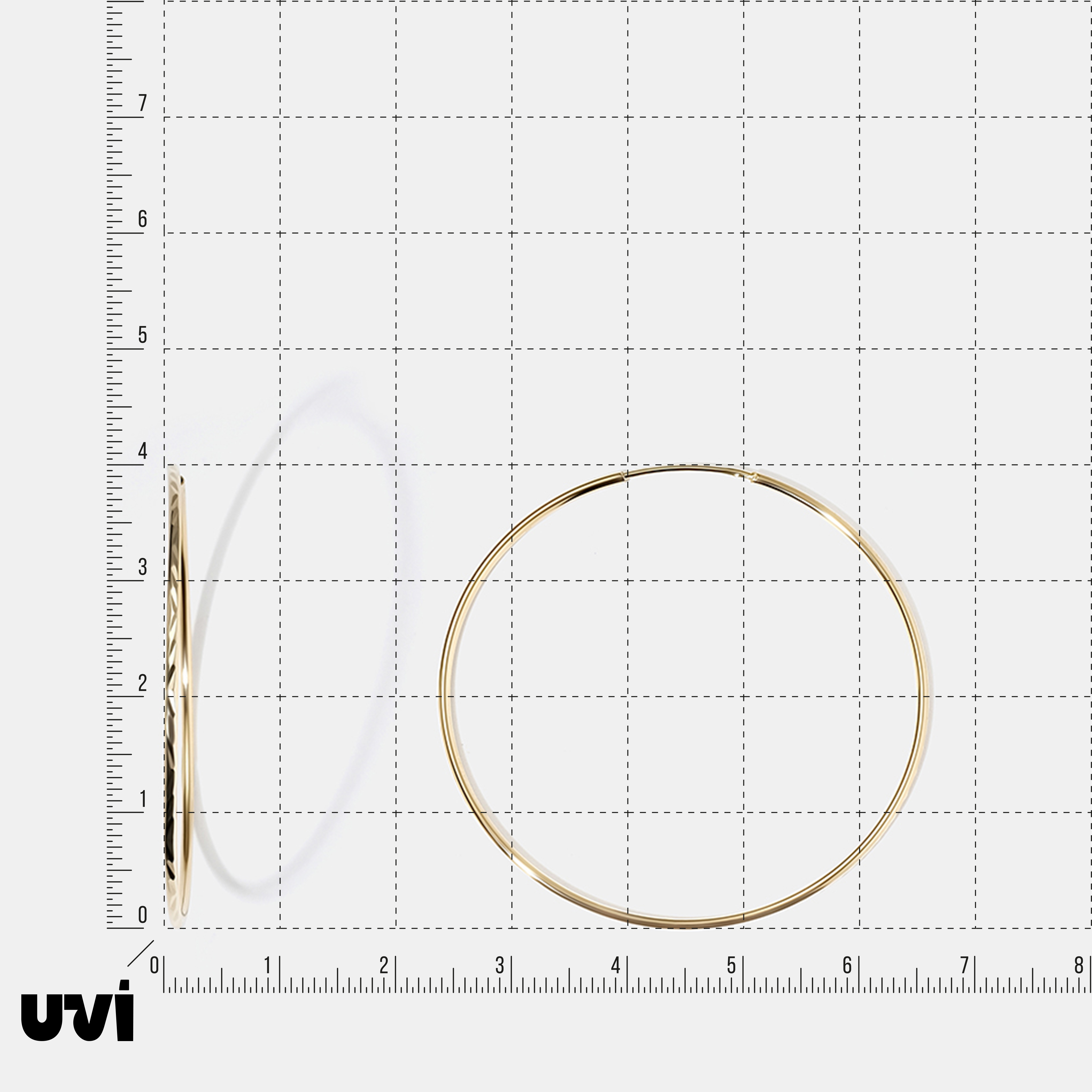 Серьги-конго из желтого золота
