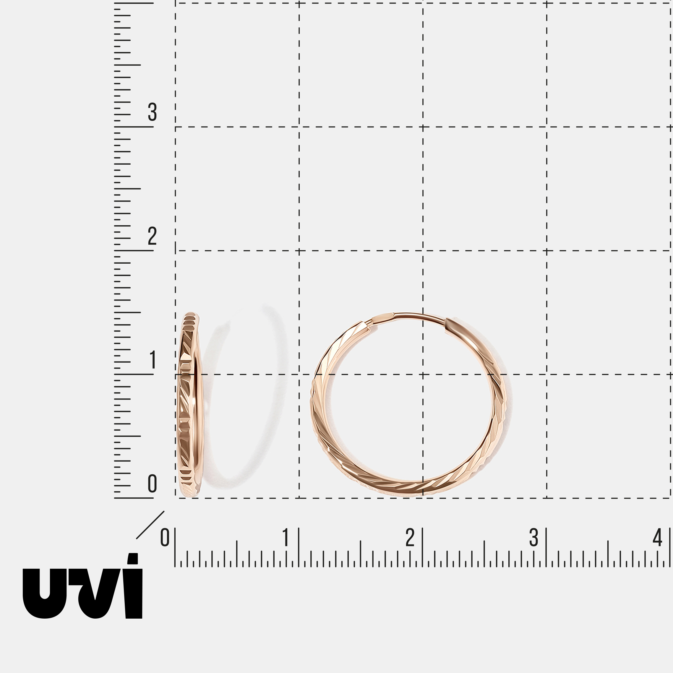 Серьги-конго из золота