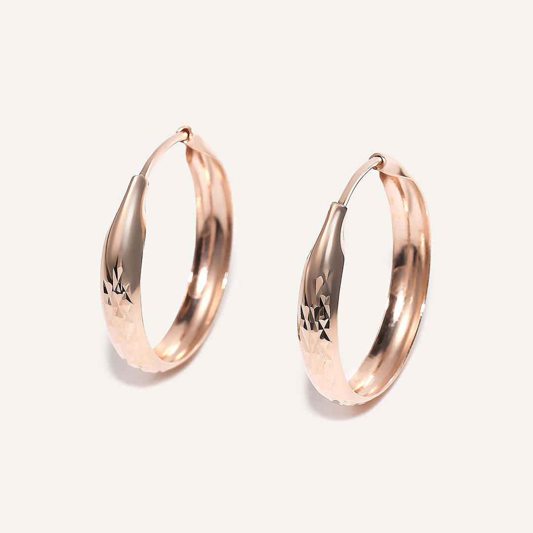 Серьги-конго из золота