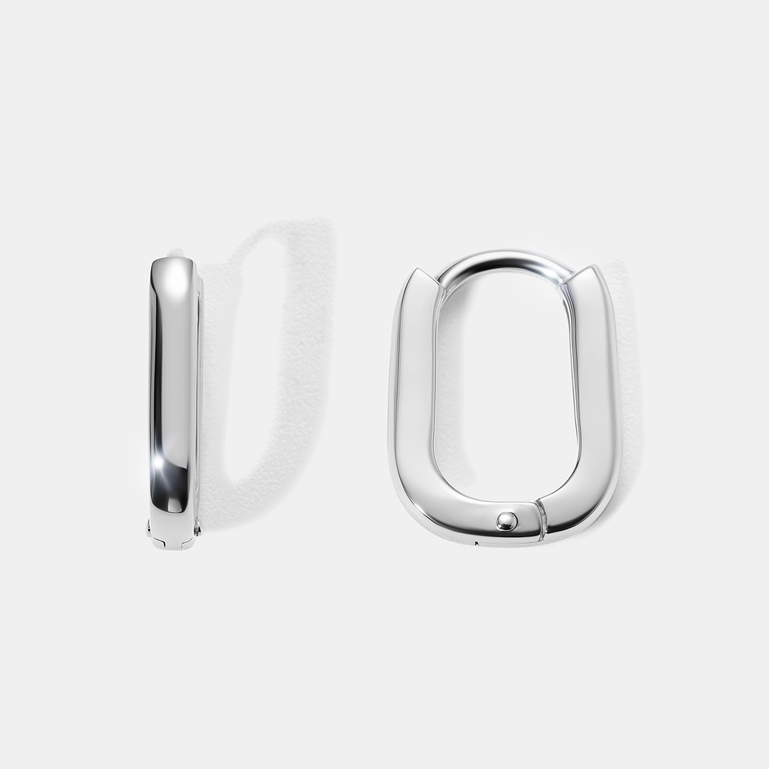 Серьги из белого золота