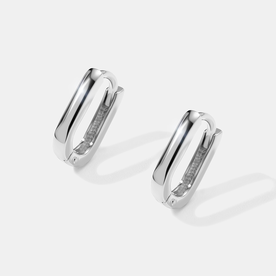 Серьги из белого золота