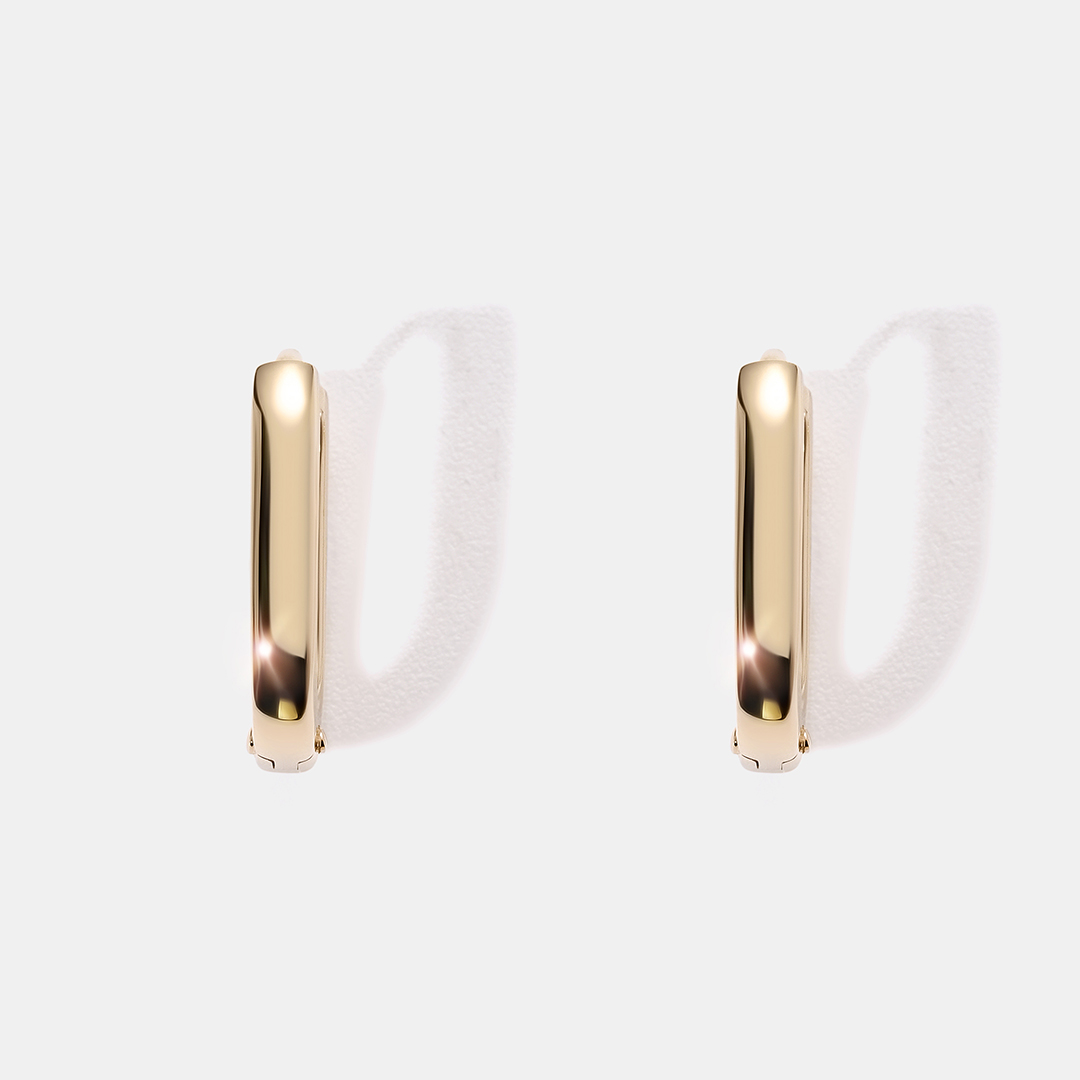 Серьги из желтого золота