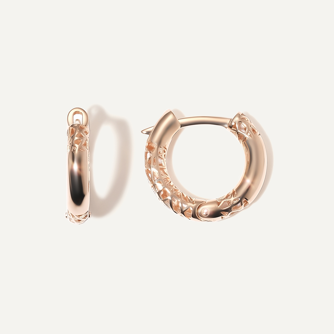 Серьги-конго из золота