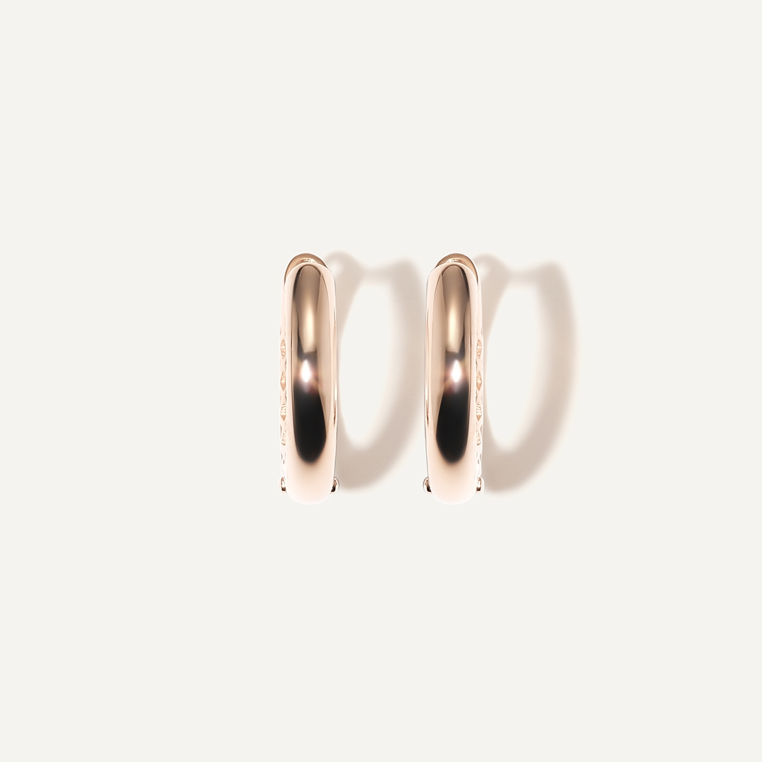 Серьги-конго из золота