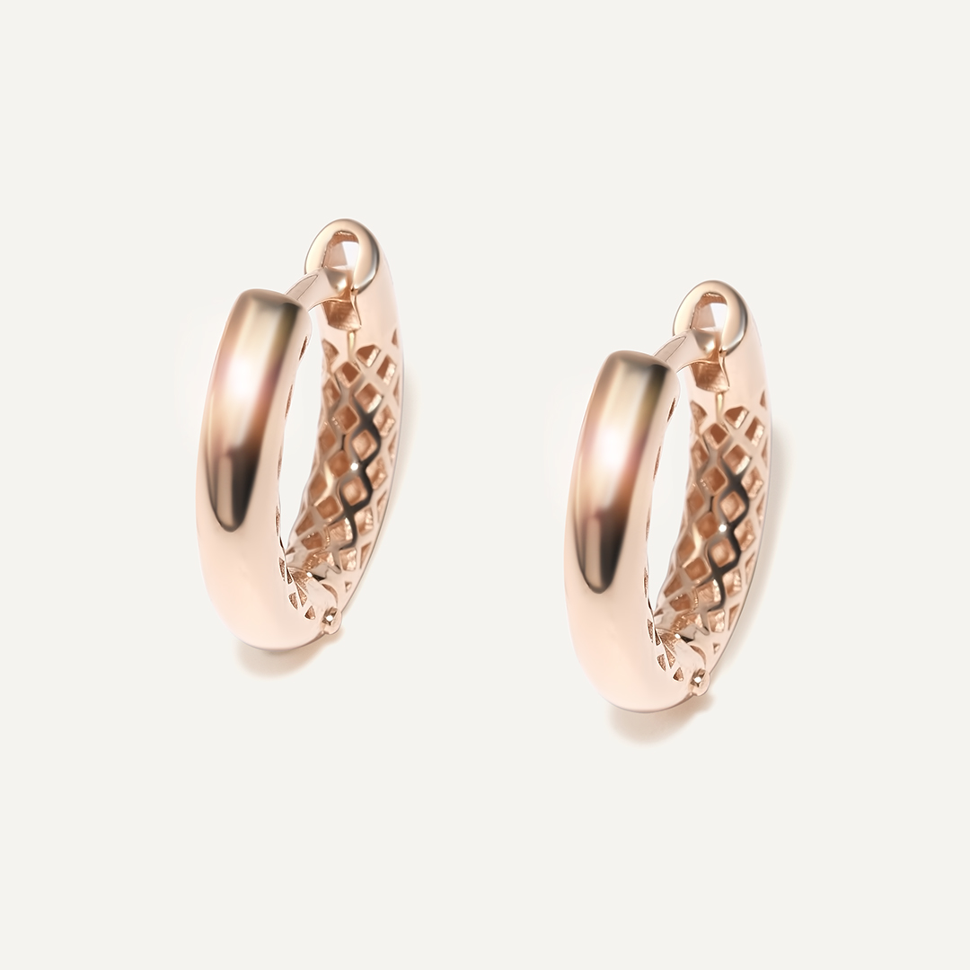 Серьги-конго из золота