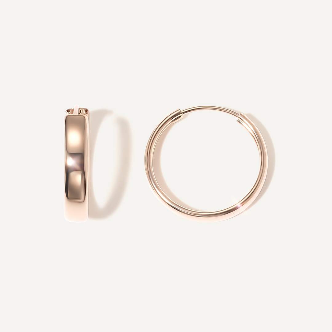 Серьги-конго из золота