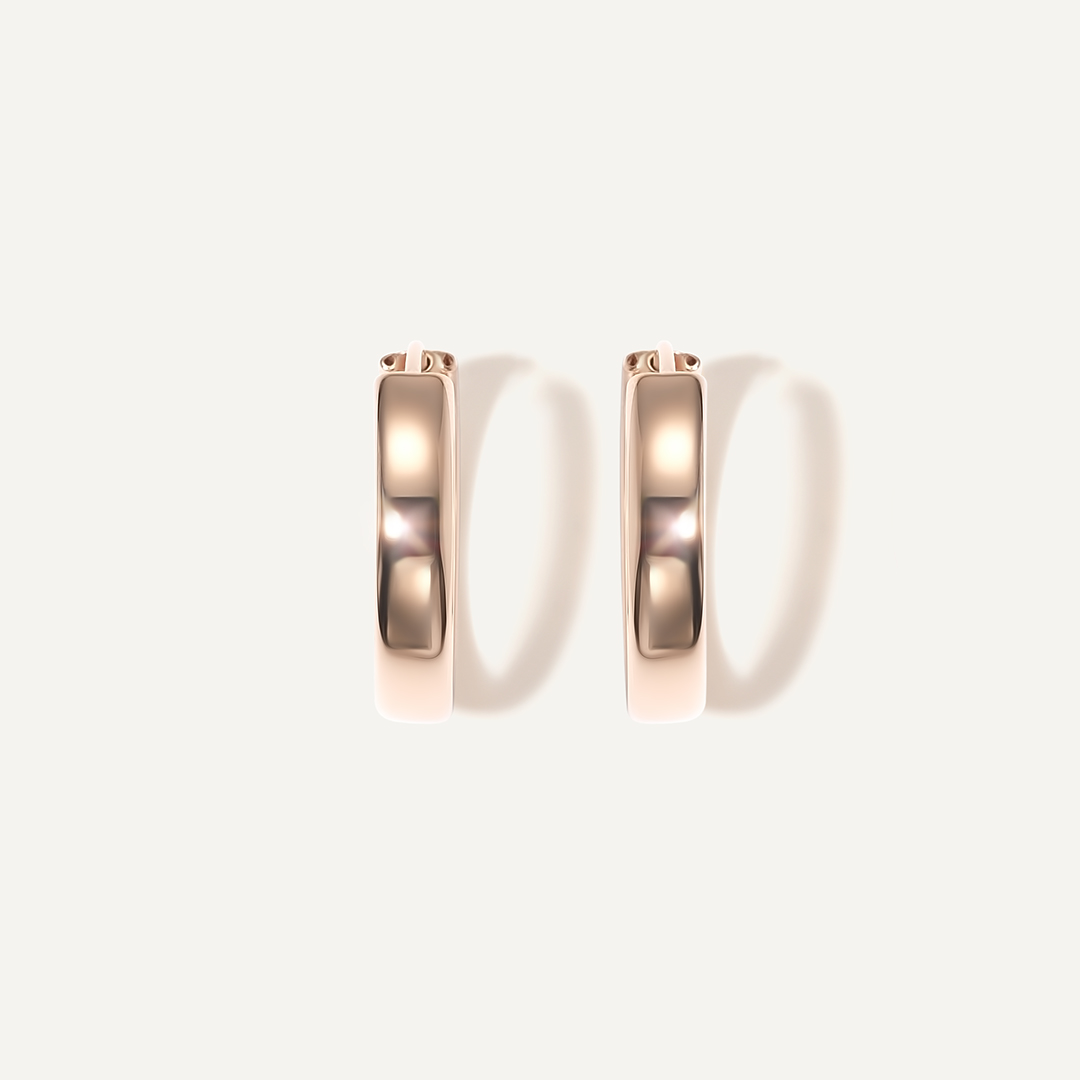 Серьги-конго из золота