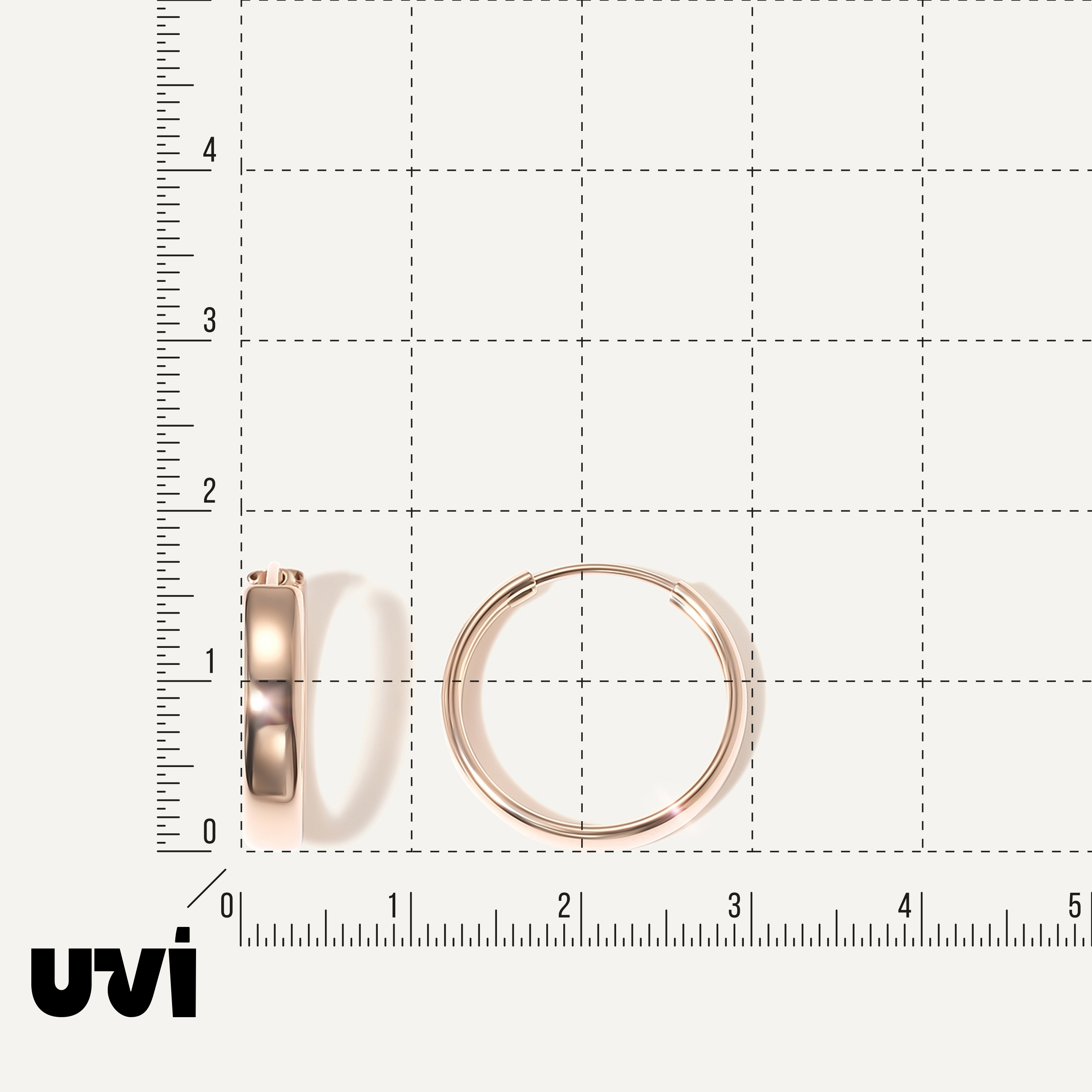 Серьги-конго из золота