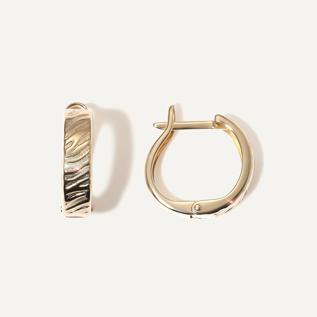 Серьги из желтого золота