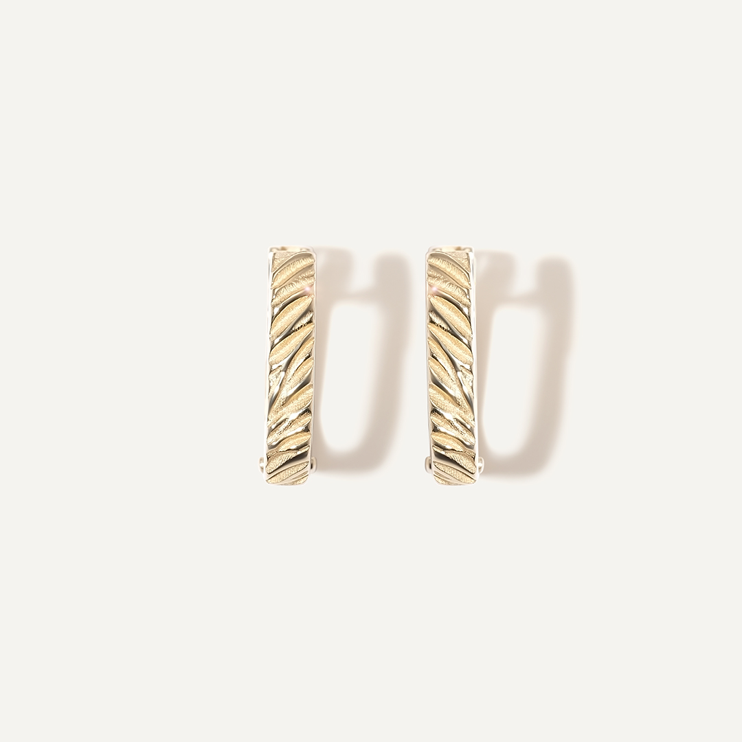 Серьги из желтого золота