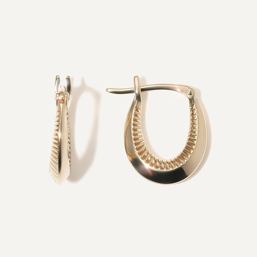 Серьги из желтого золота