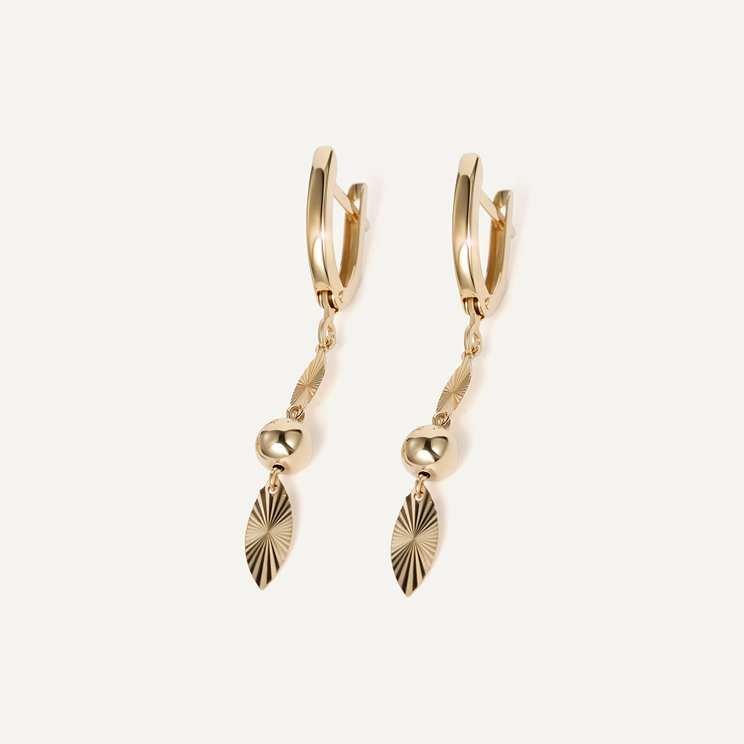 Серьги из желтого золота