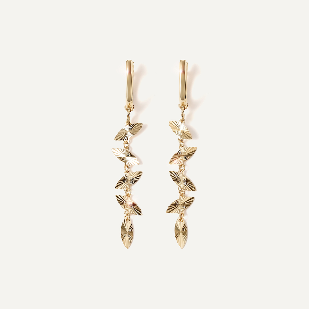 Серьги из желтого золота