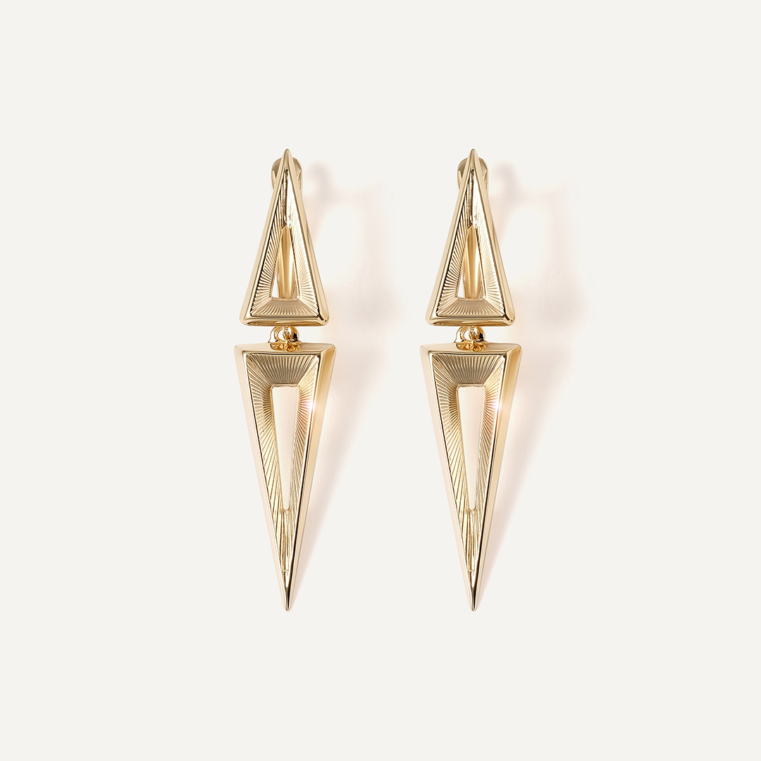 Серьги из желтого золота