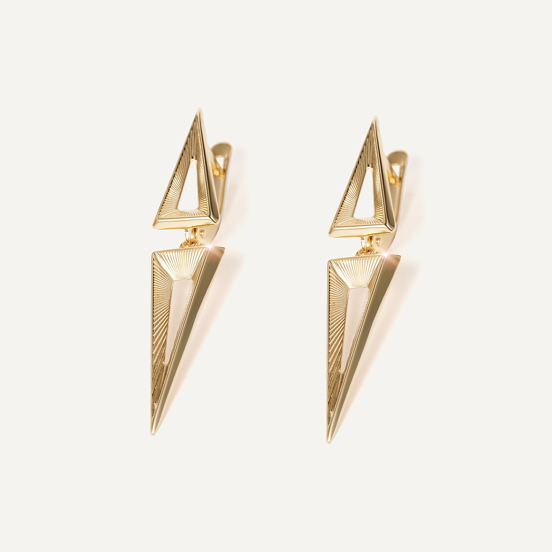 Серьги из желтого золота