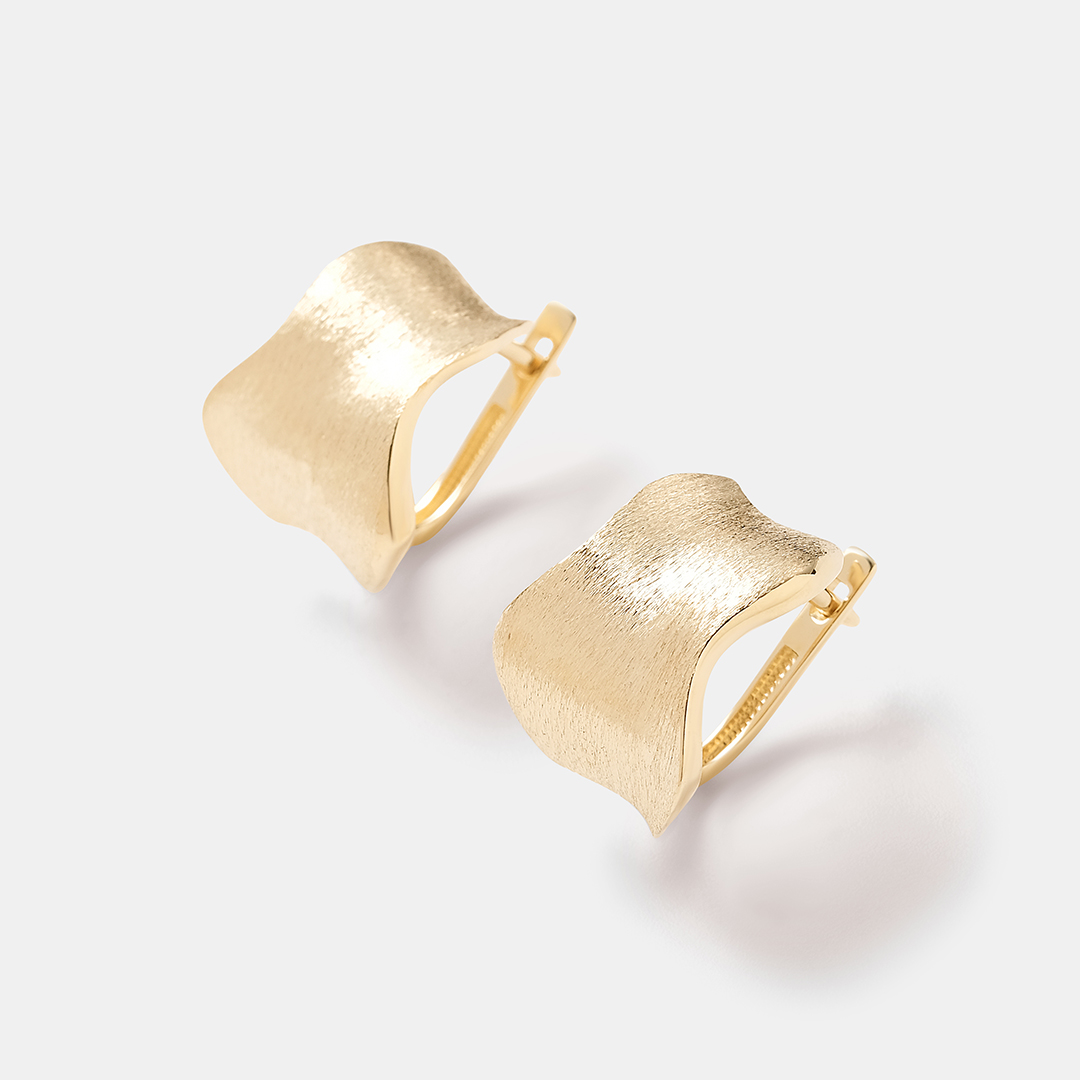 Серьги из желтого золота