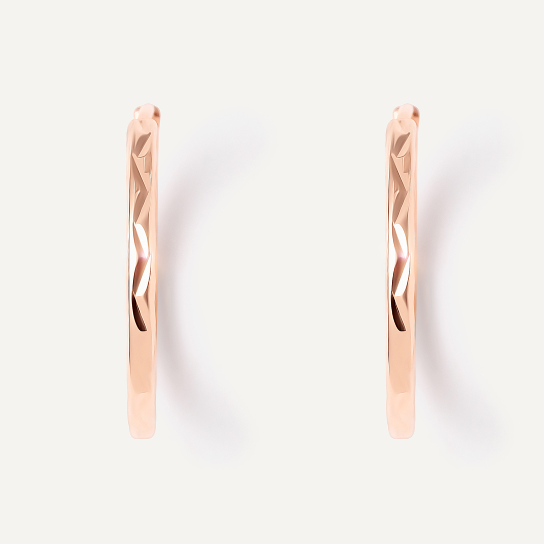 Серьги-конго из золота