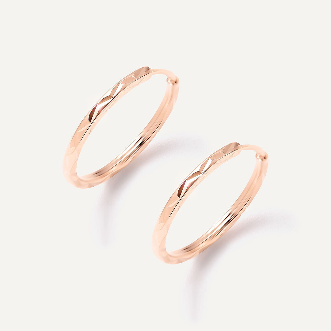 Серьги-конго из золота