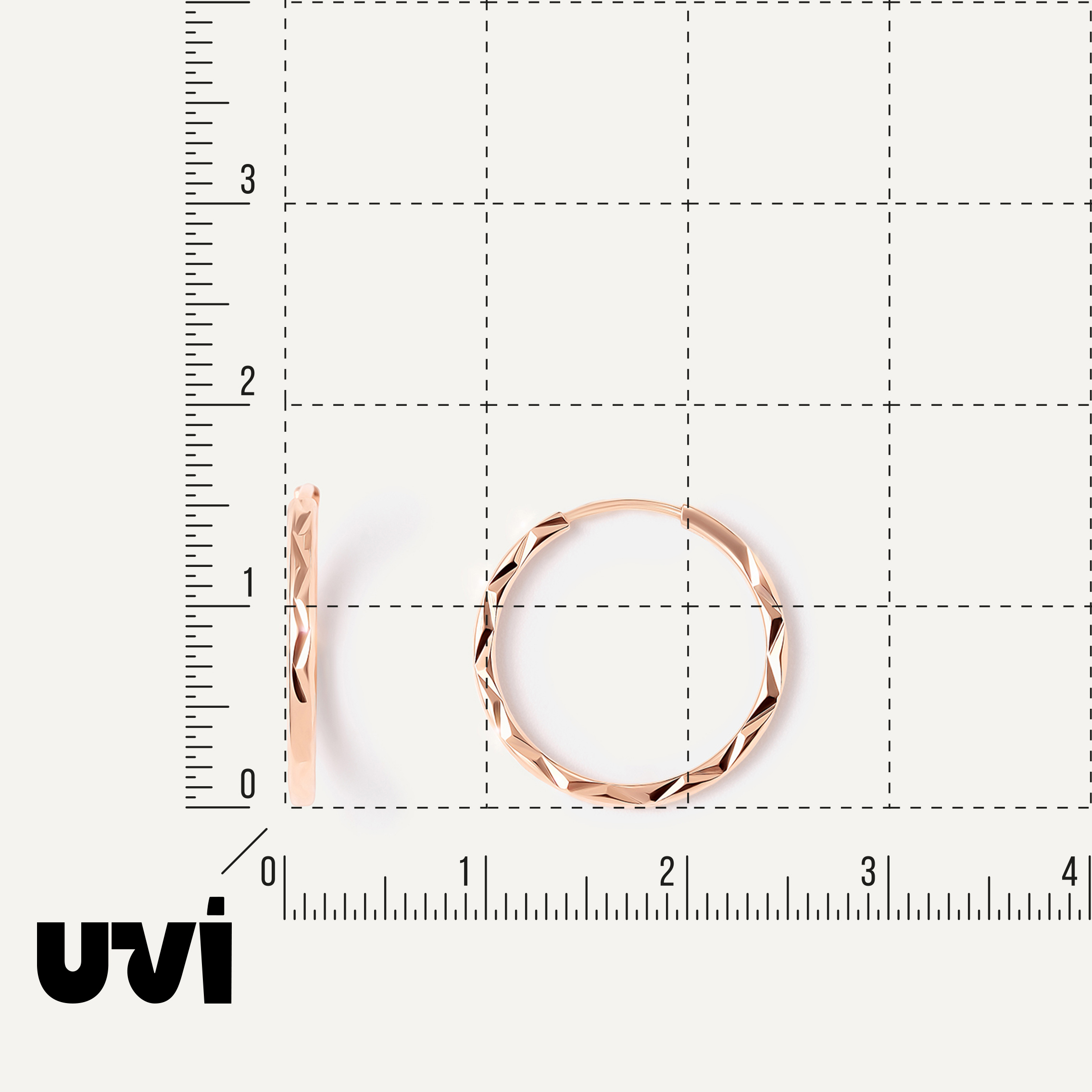 Серьги-конго из золота