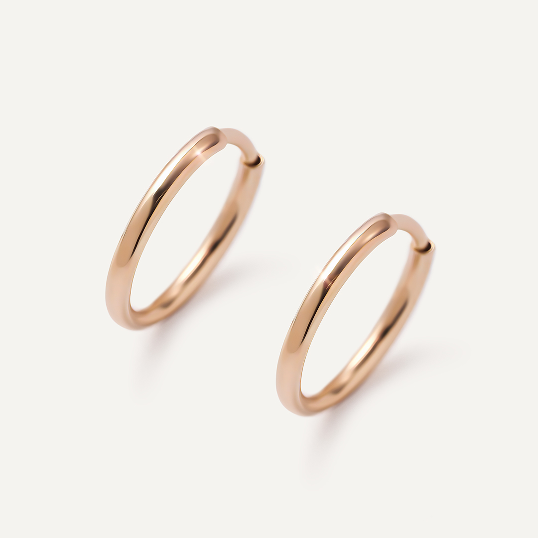 Серьги-конго из золота