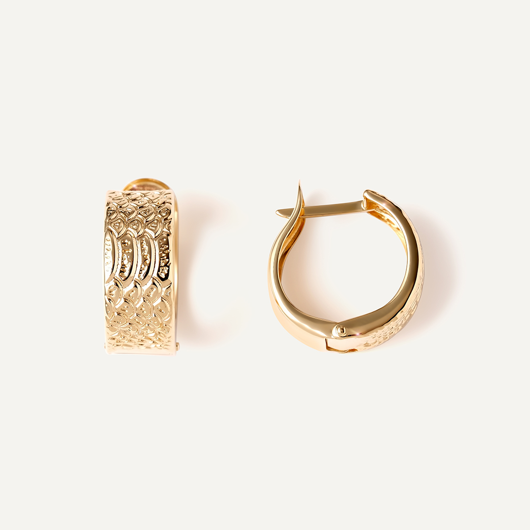 Серьги из желтого золота