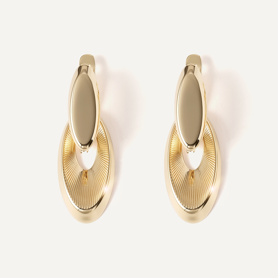 Серьги из желтого золота