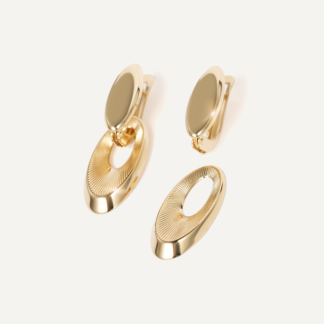 Серьги из желтого золота