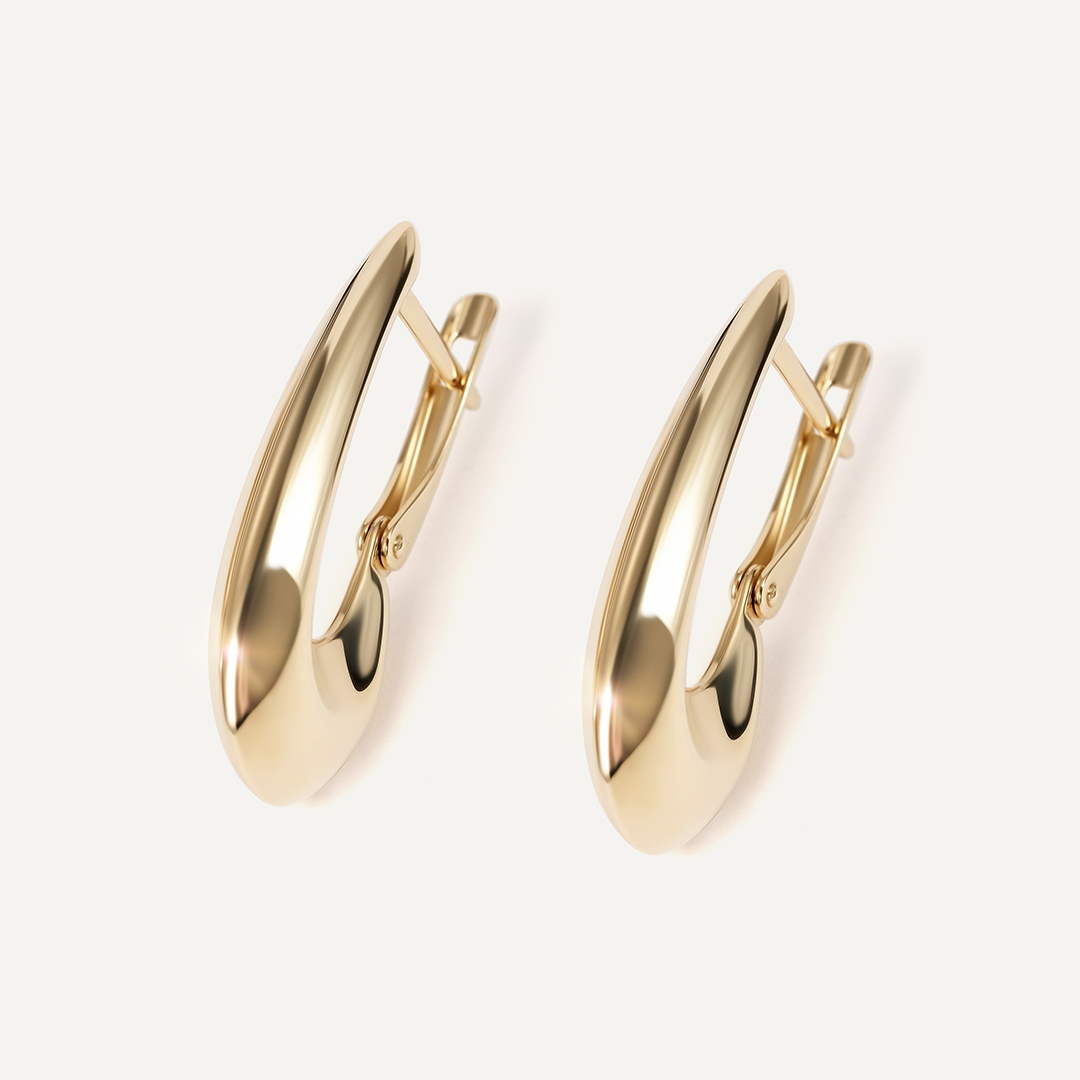 Серьги из желтого золота