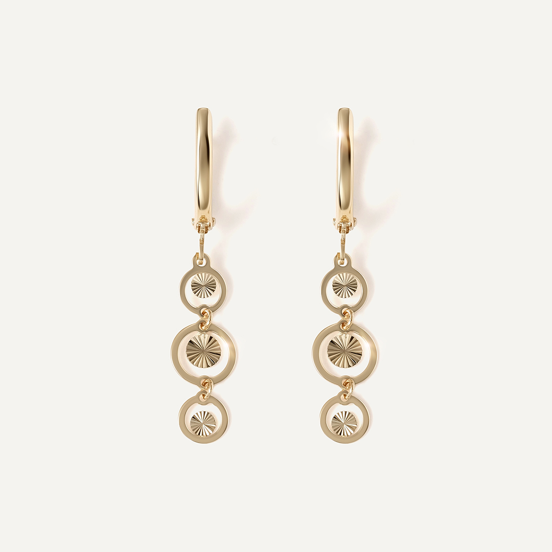 Серьги из желтого золота