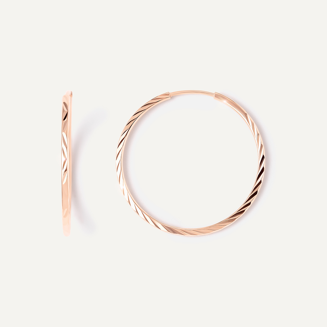 Серьги-конго из золота