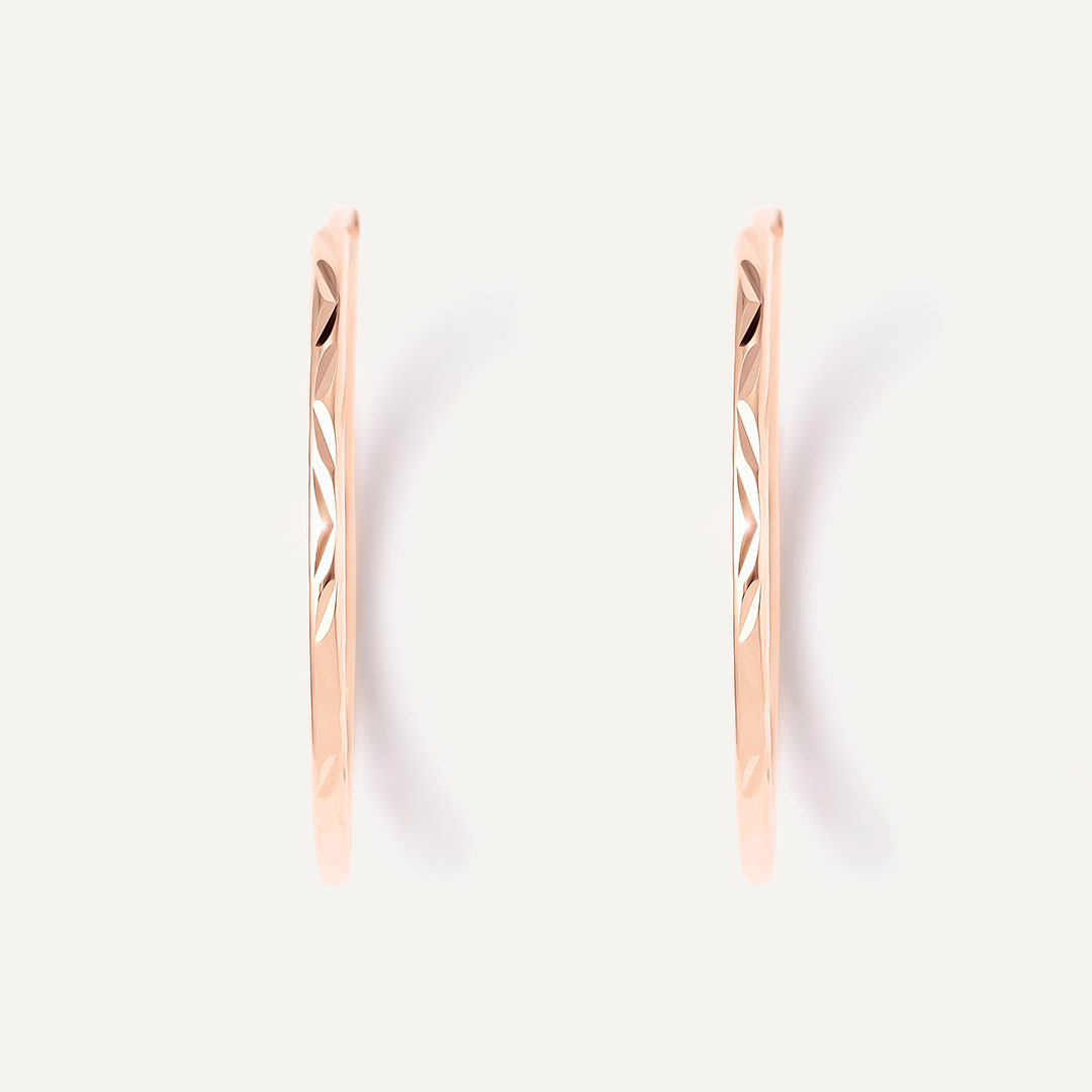 Серьги-конго из золота