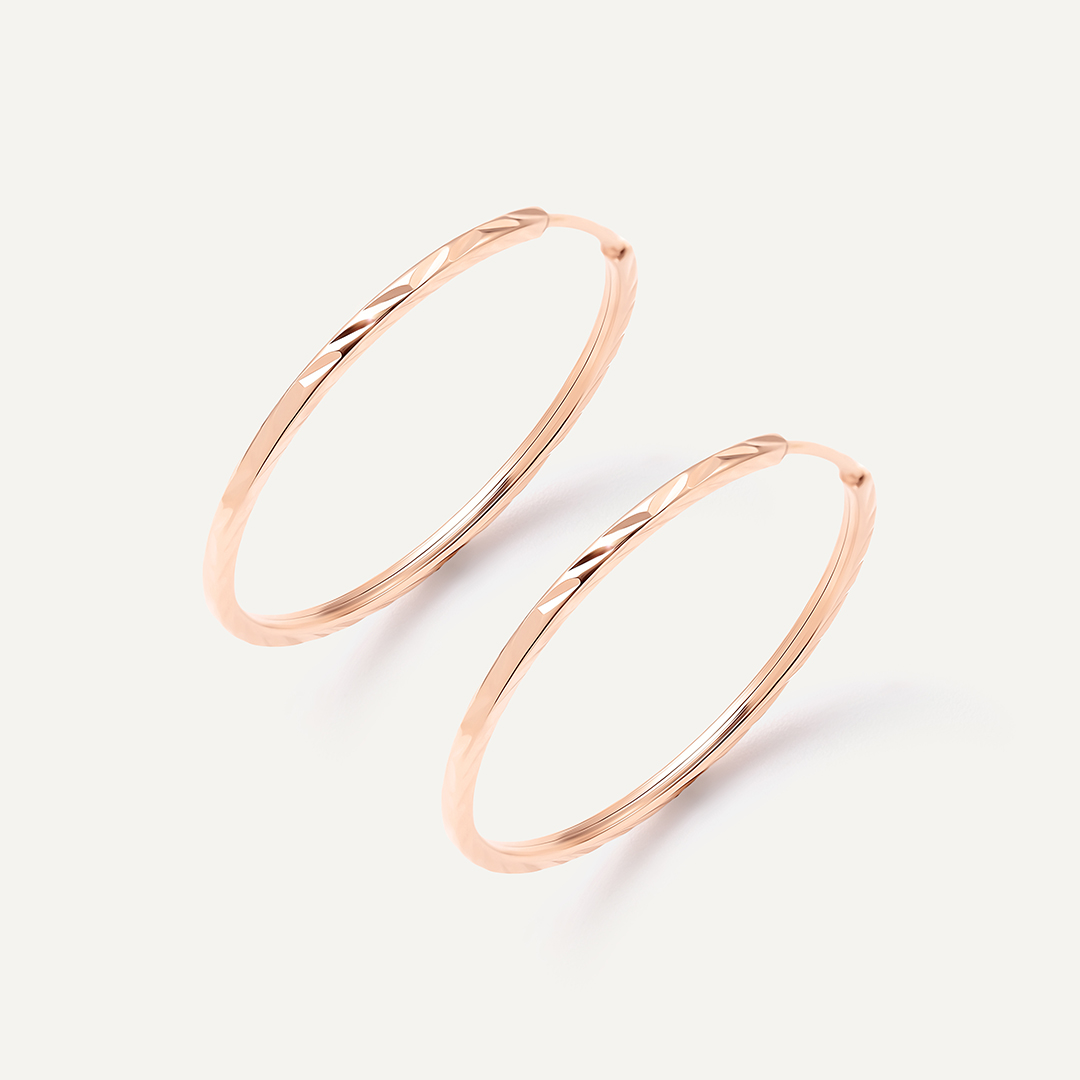 Серьги-конго из золота