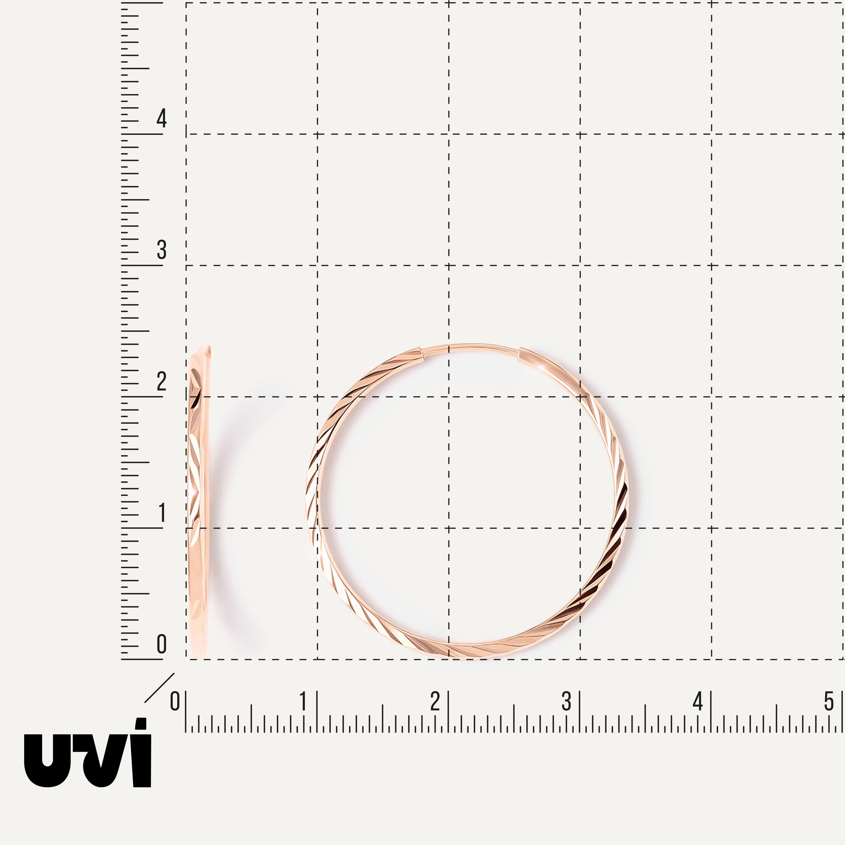 Серьги-конго из золота