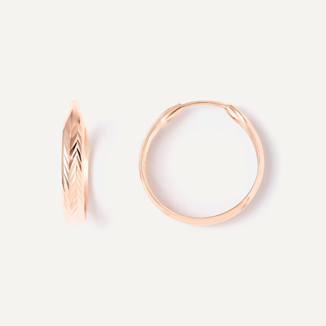 Серьги-конго из золота