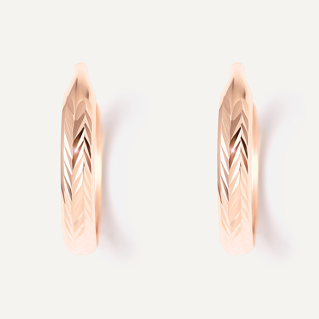 Серьги-конго из золота