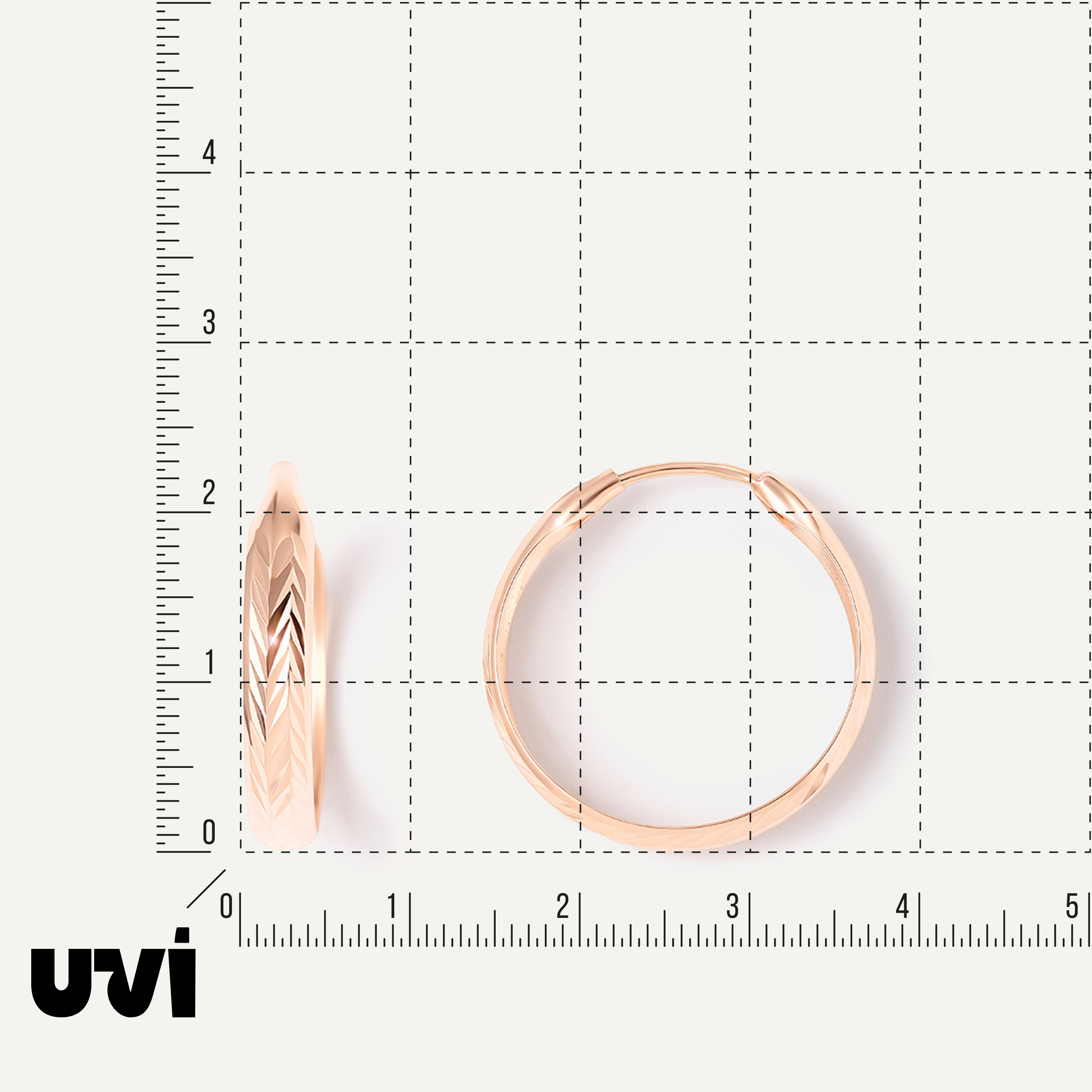 Серьги-конго из золота
