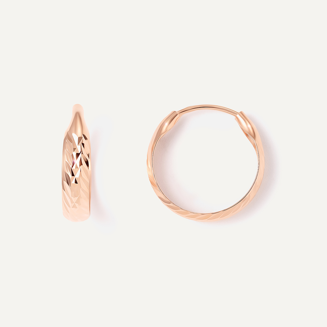 Серьги-конго из золота