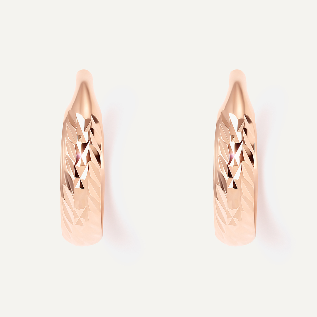 Серьги-конго из золота