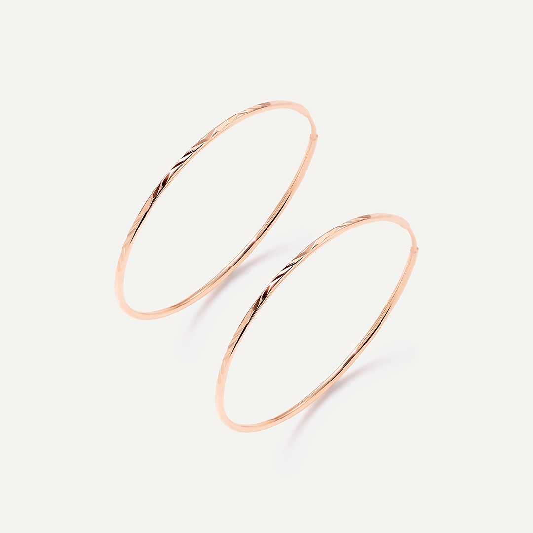 Серьги-конго из золота