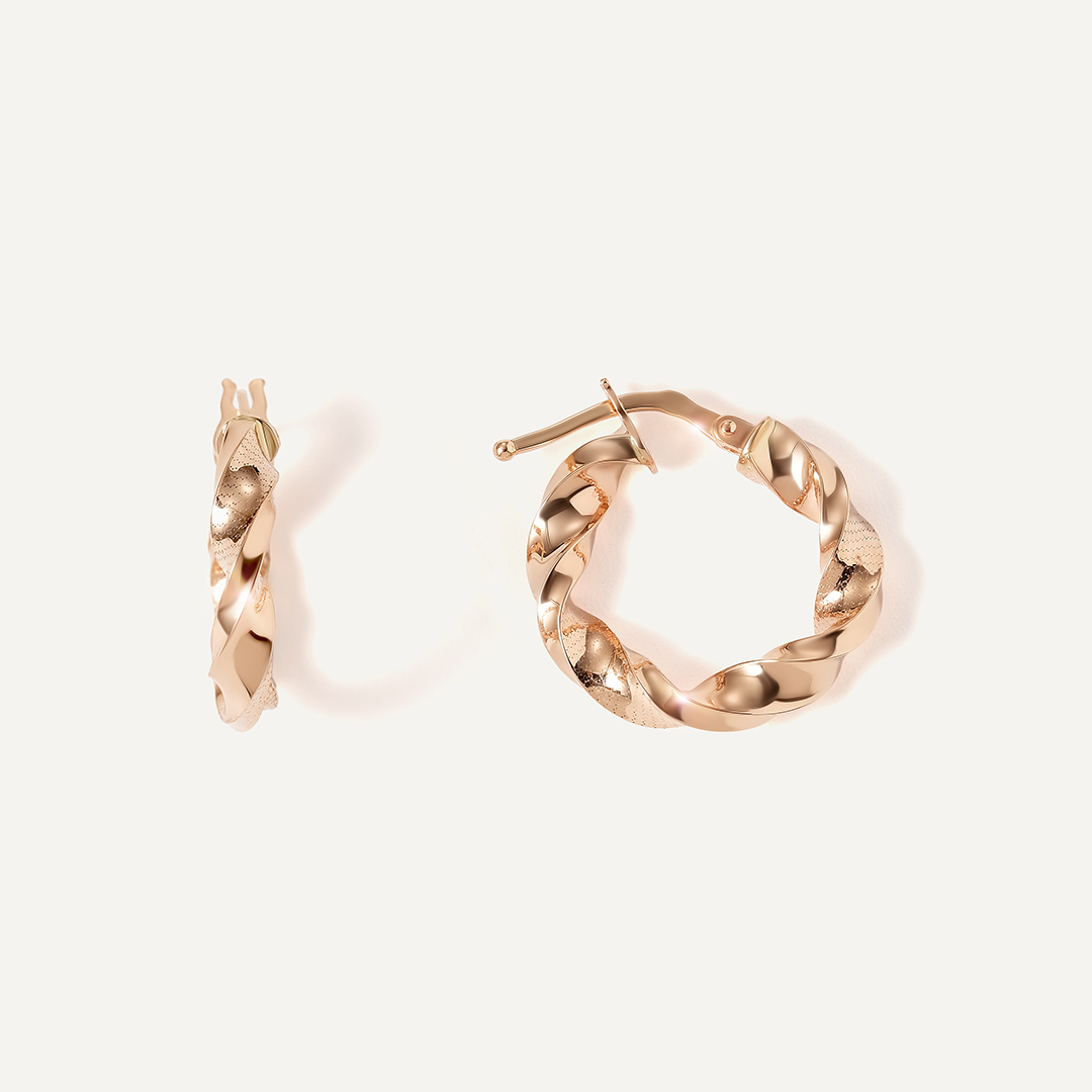 Серьги-конго из золота