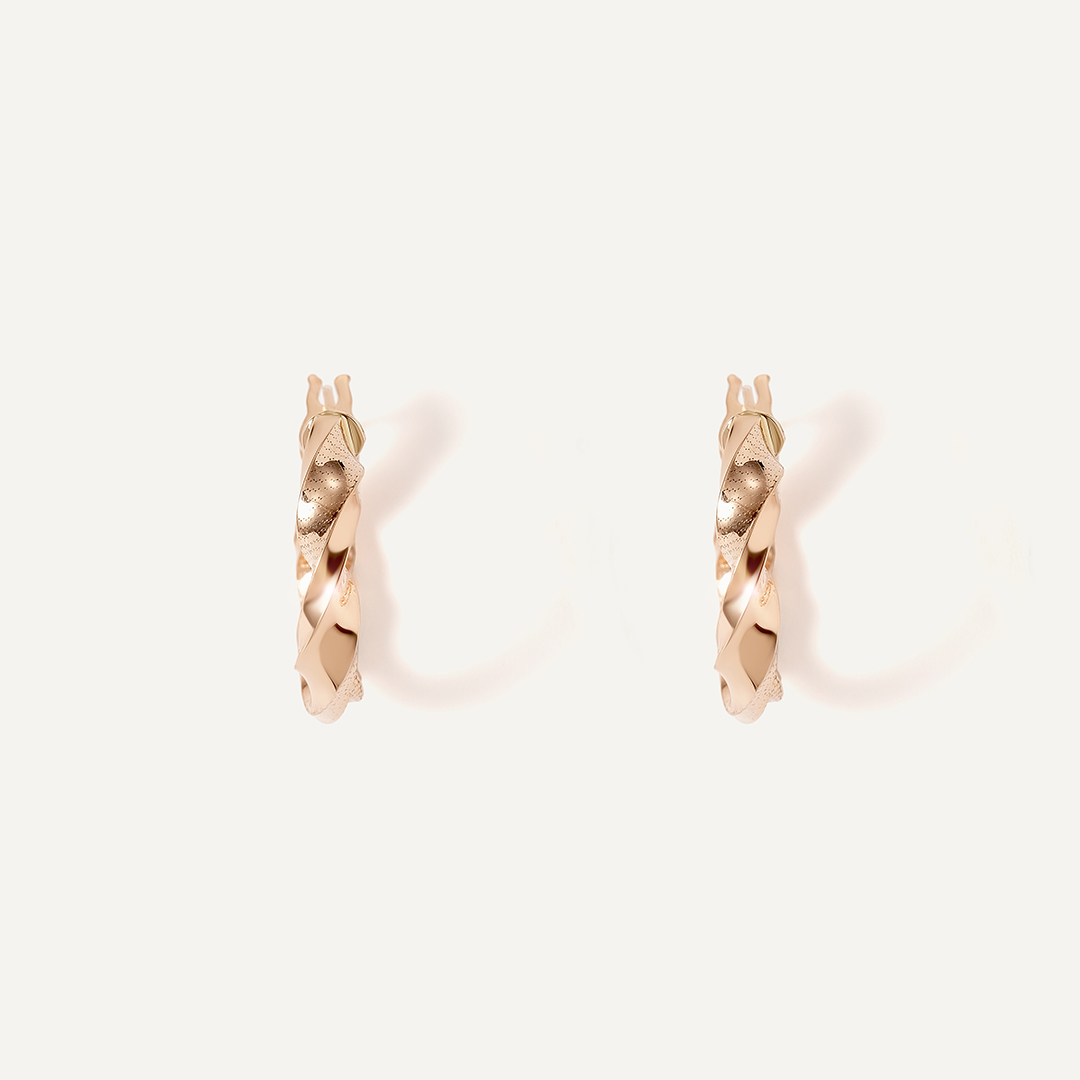 Серьги-конго из золота