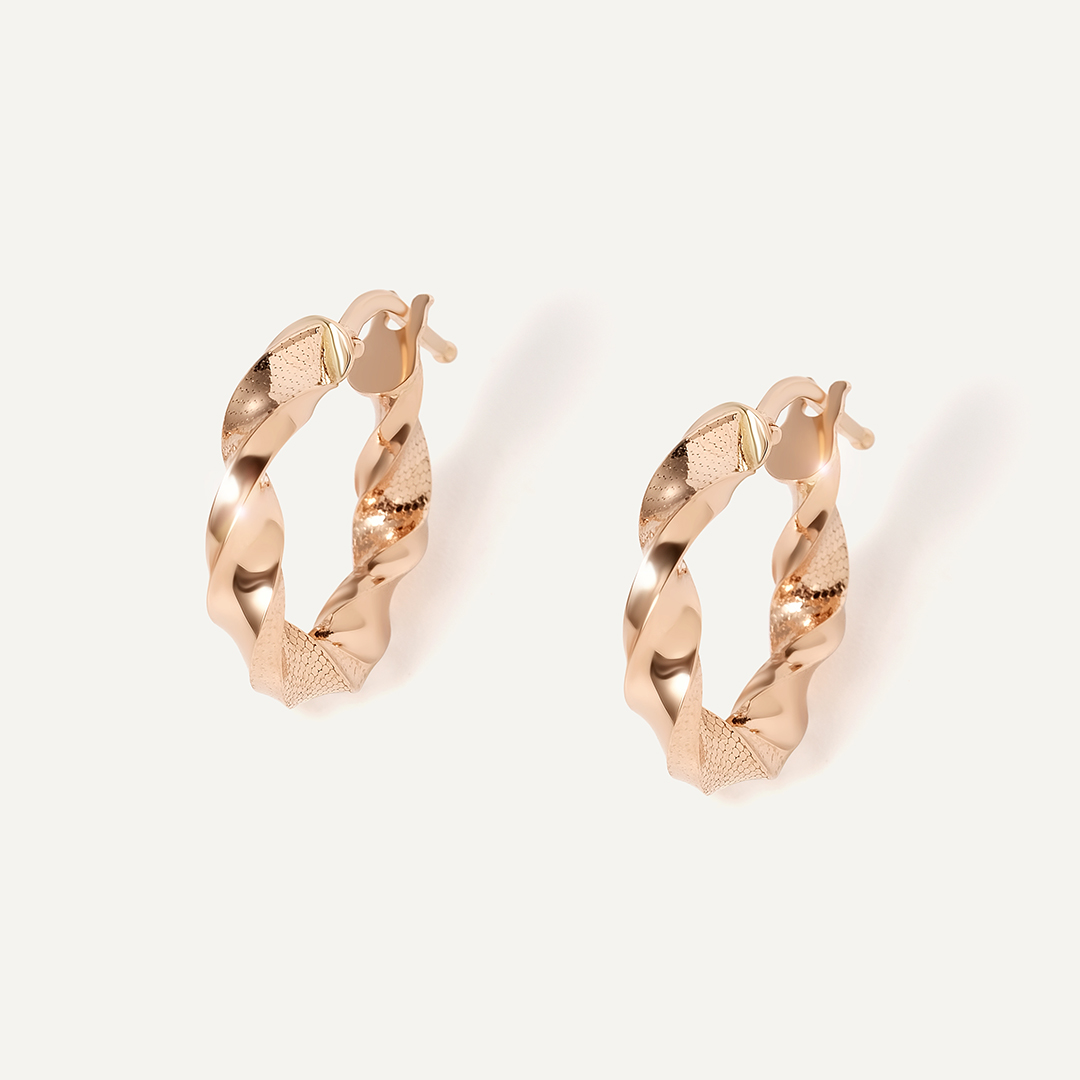 Серьги-конго из золота