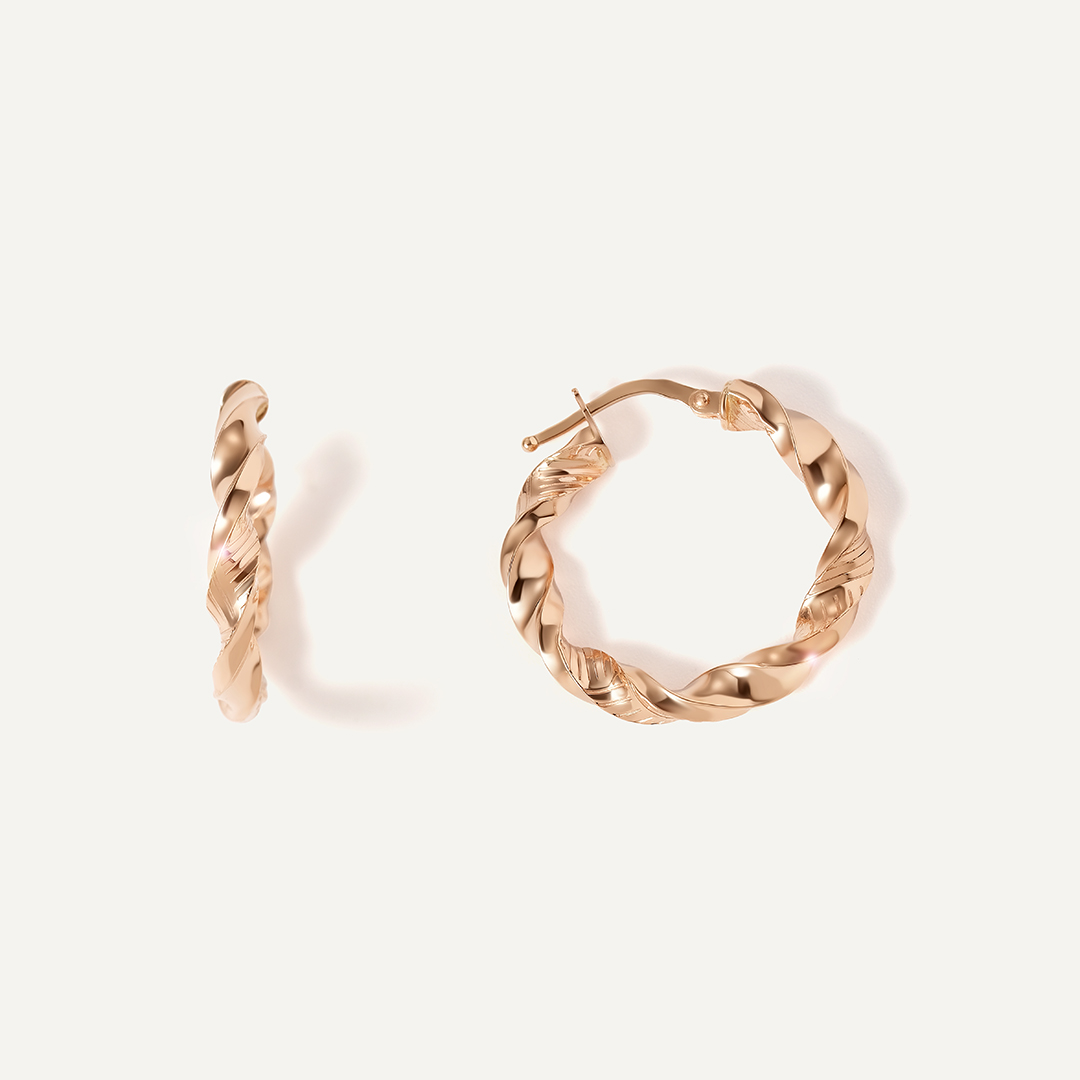 Серьги-конго из золота