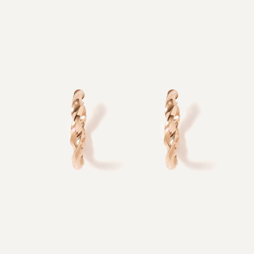 Серьги-конго из золота