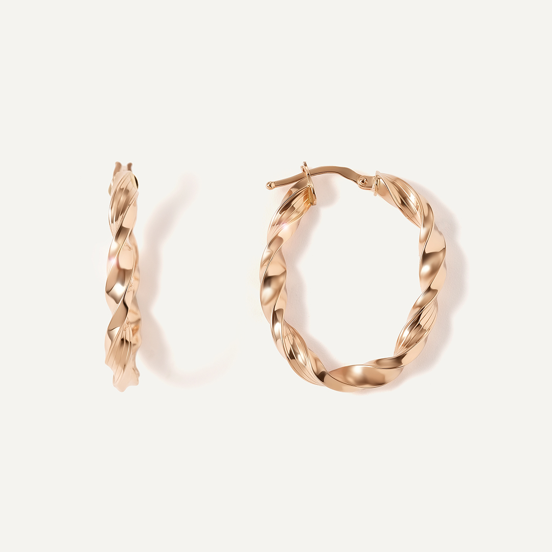 Серьги-конго из золота