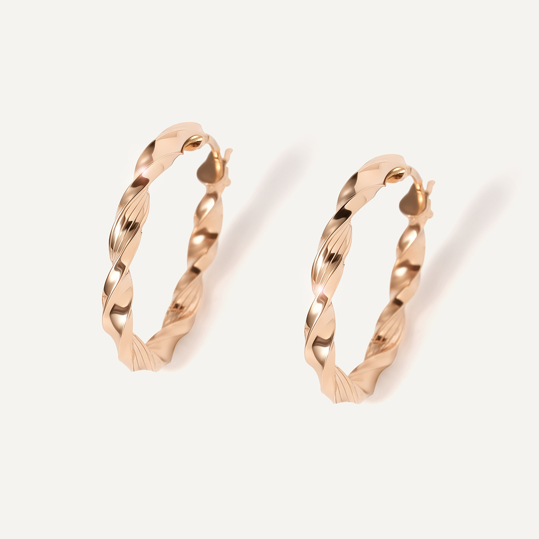 Серьги-конго из золота