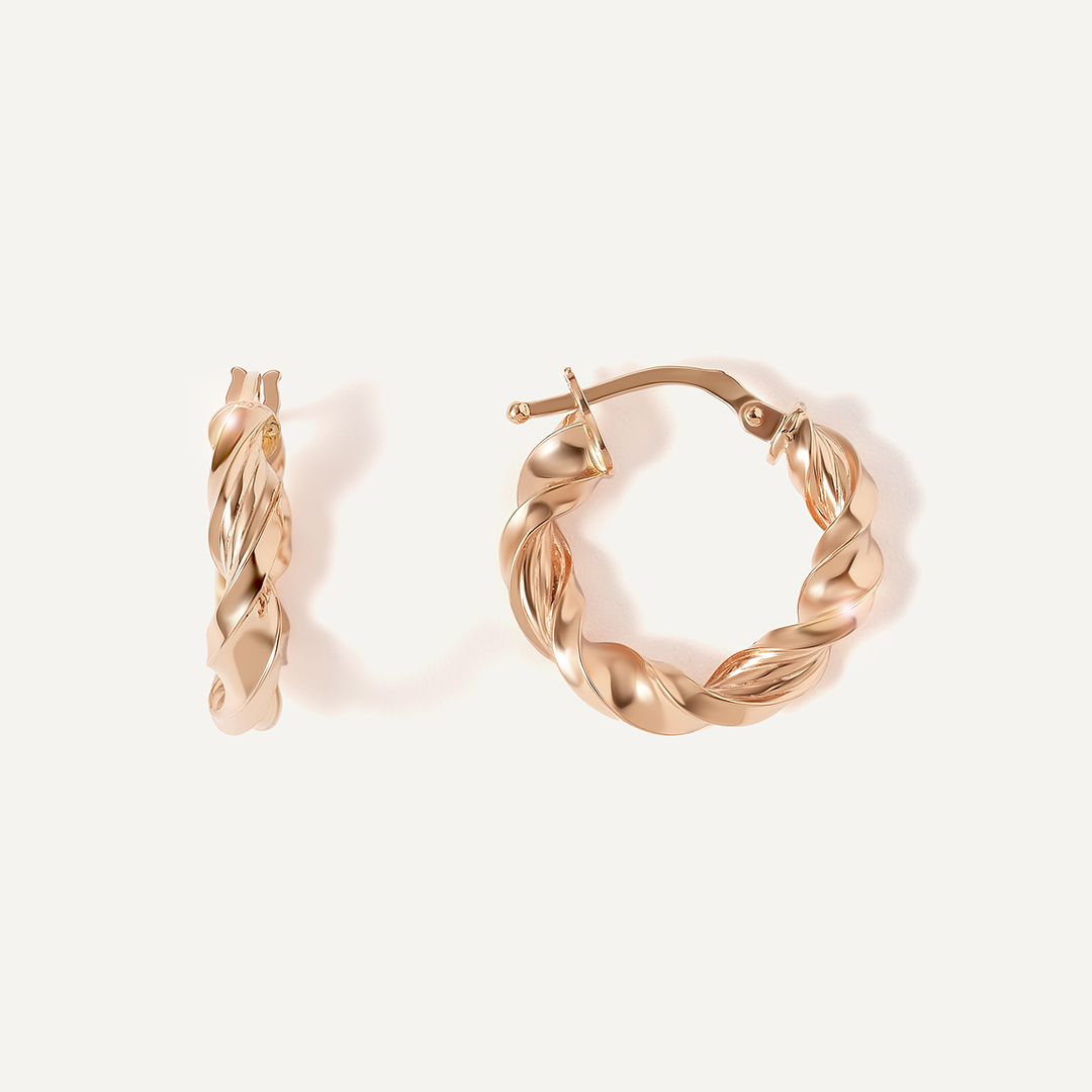 Серьги-конго из золота