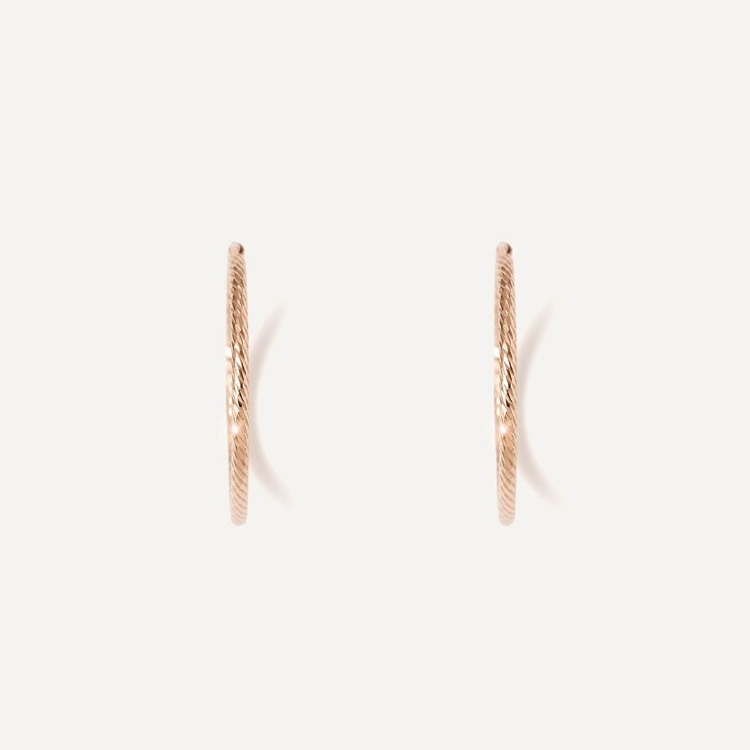 Серьги-конго из золота