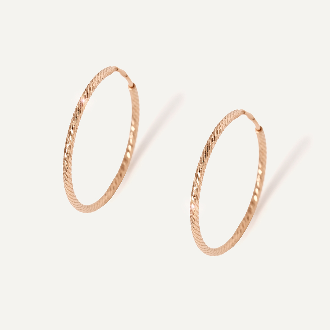 Серьги-конго из золота