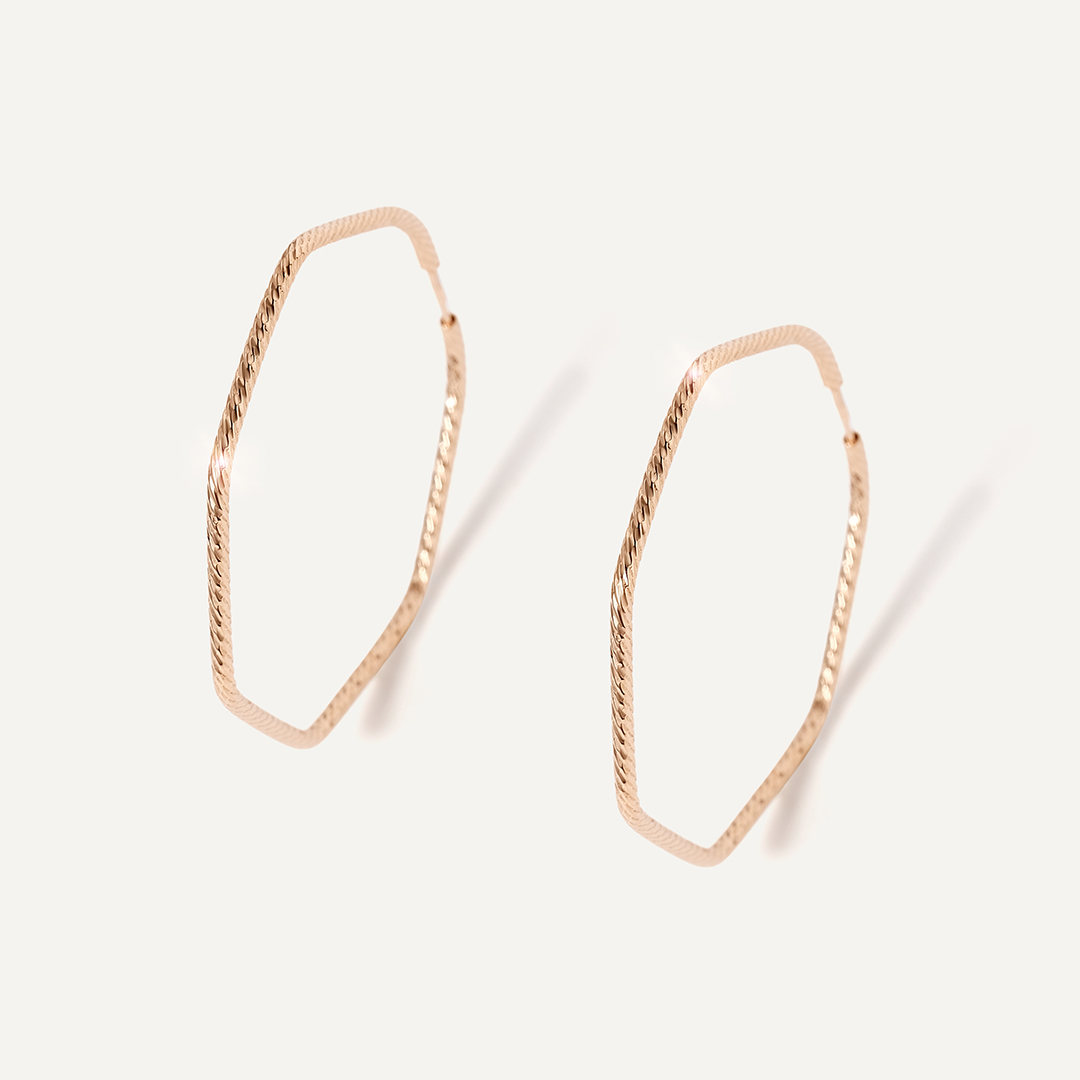 Серьги-конго из золота